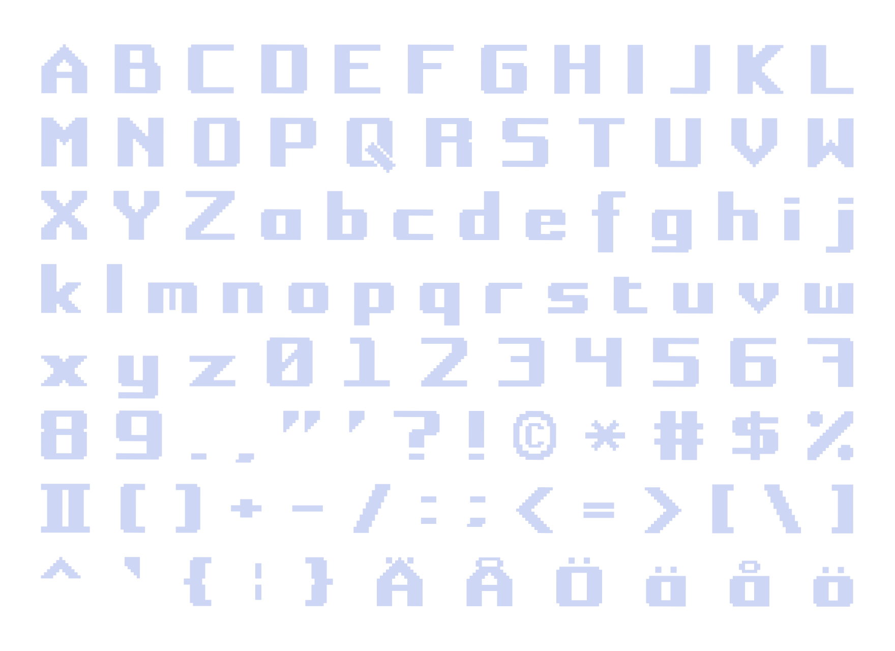 Fasttracker II Font1